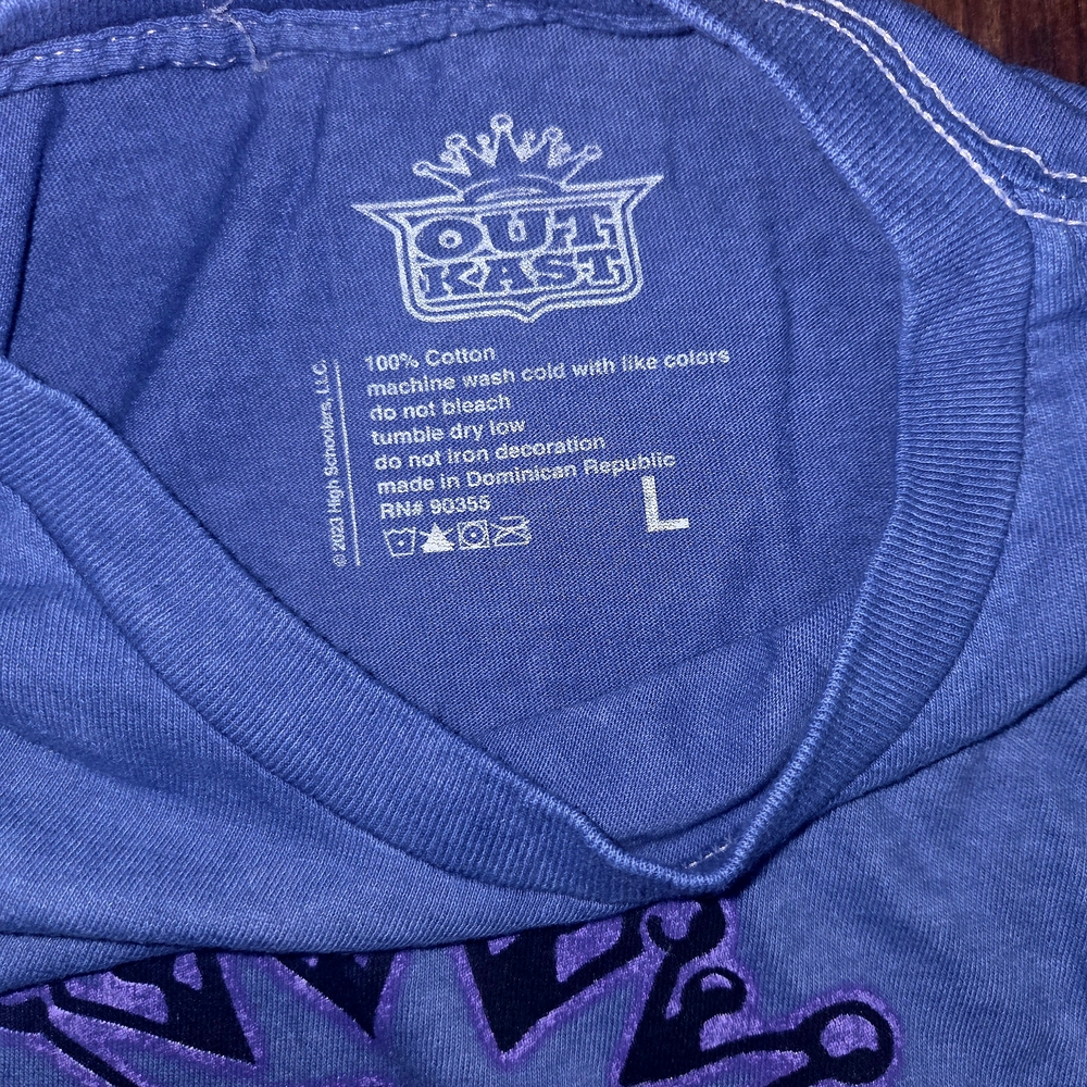 Blue/Purple Outkast Graphic T-Shirt - Picture 3 of 4